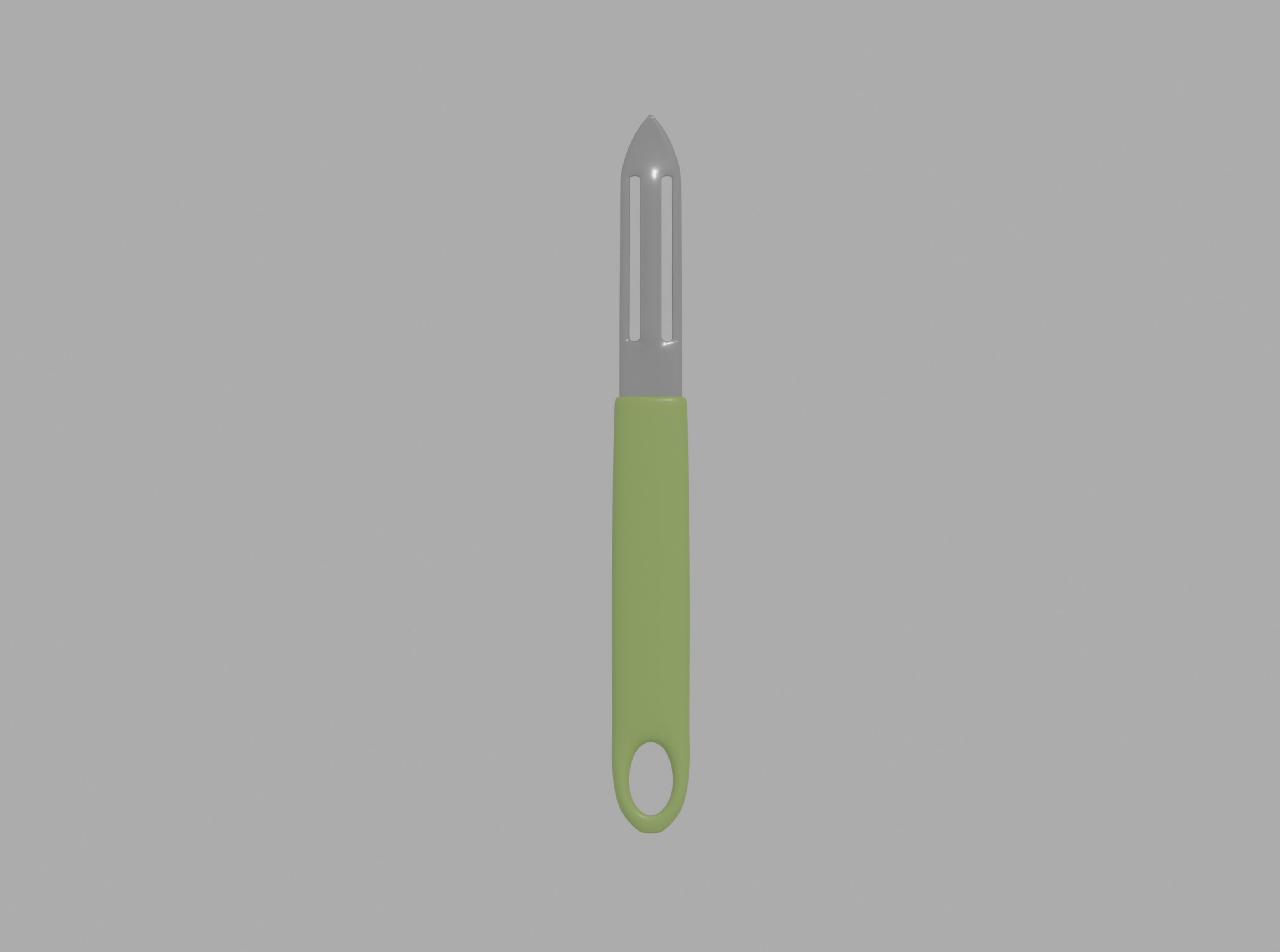 Potato Peeler Low-poly 3D model_1