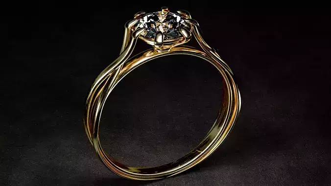 Gold Diamond Ring