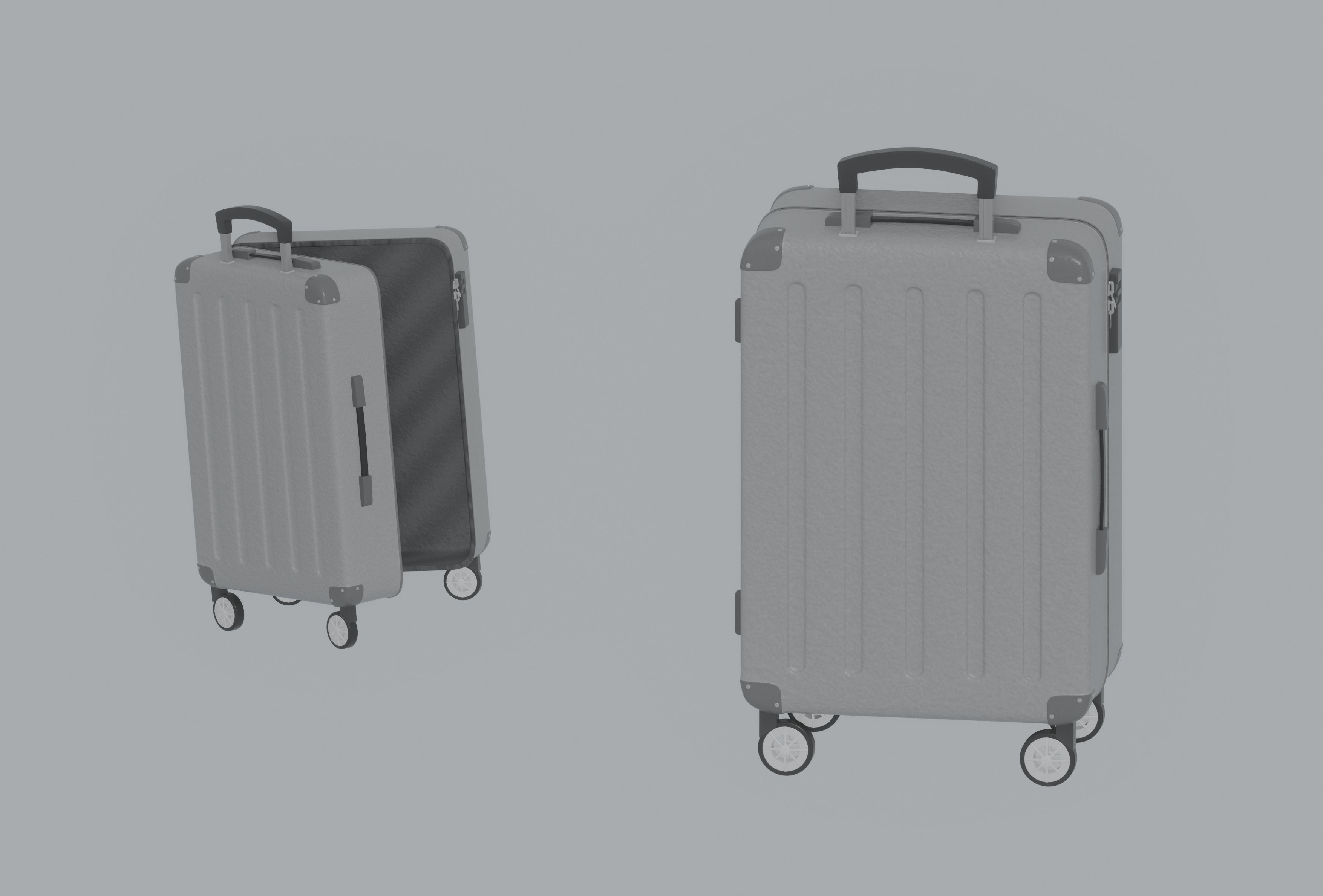 Luggage Suitcase 3D model_0