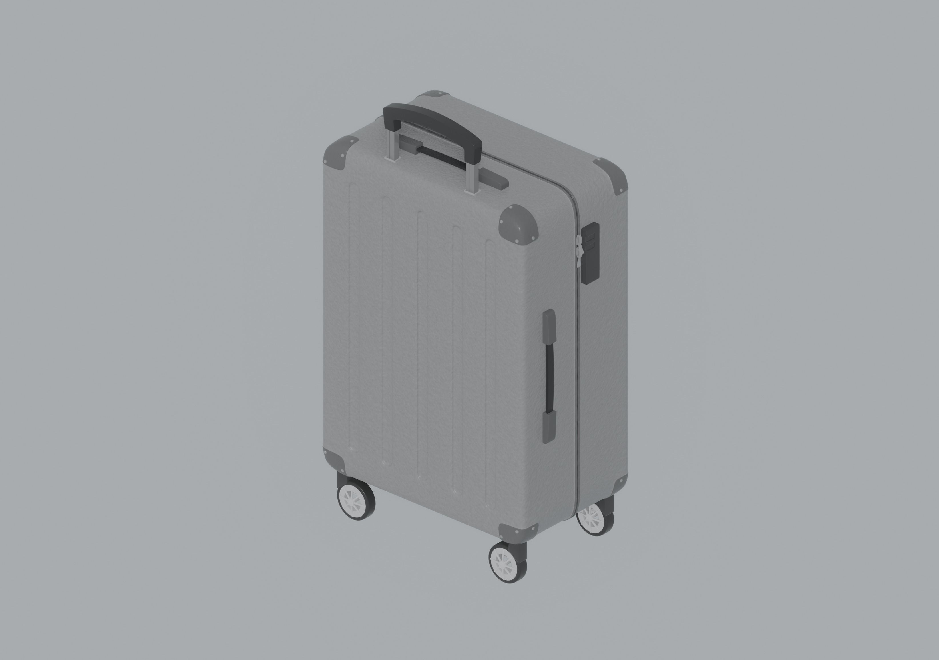 Luggage Suitcase 3D model_2