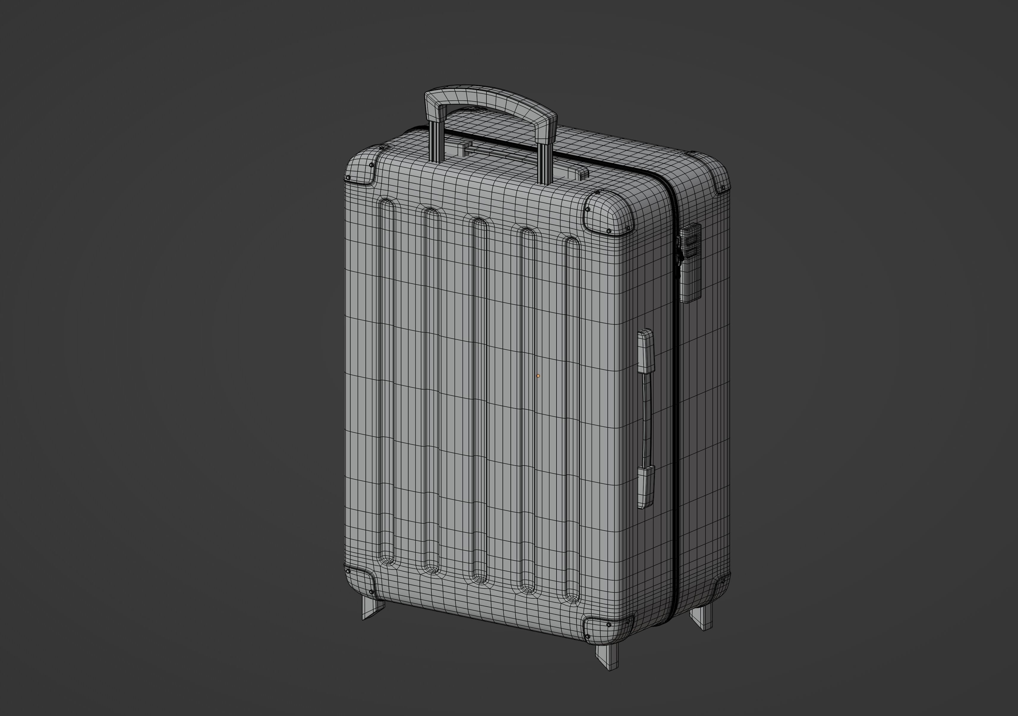 Luggage Suitcase 3D model_14