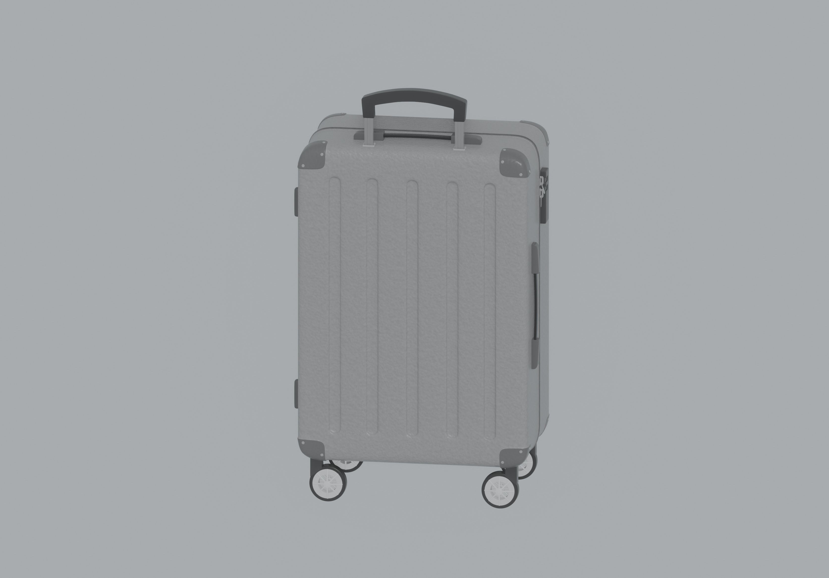 Luggage Suitcase 3D model_1