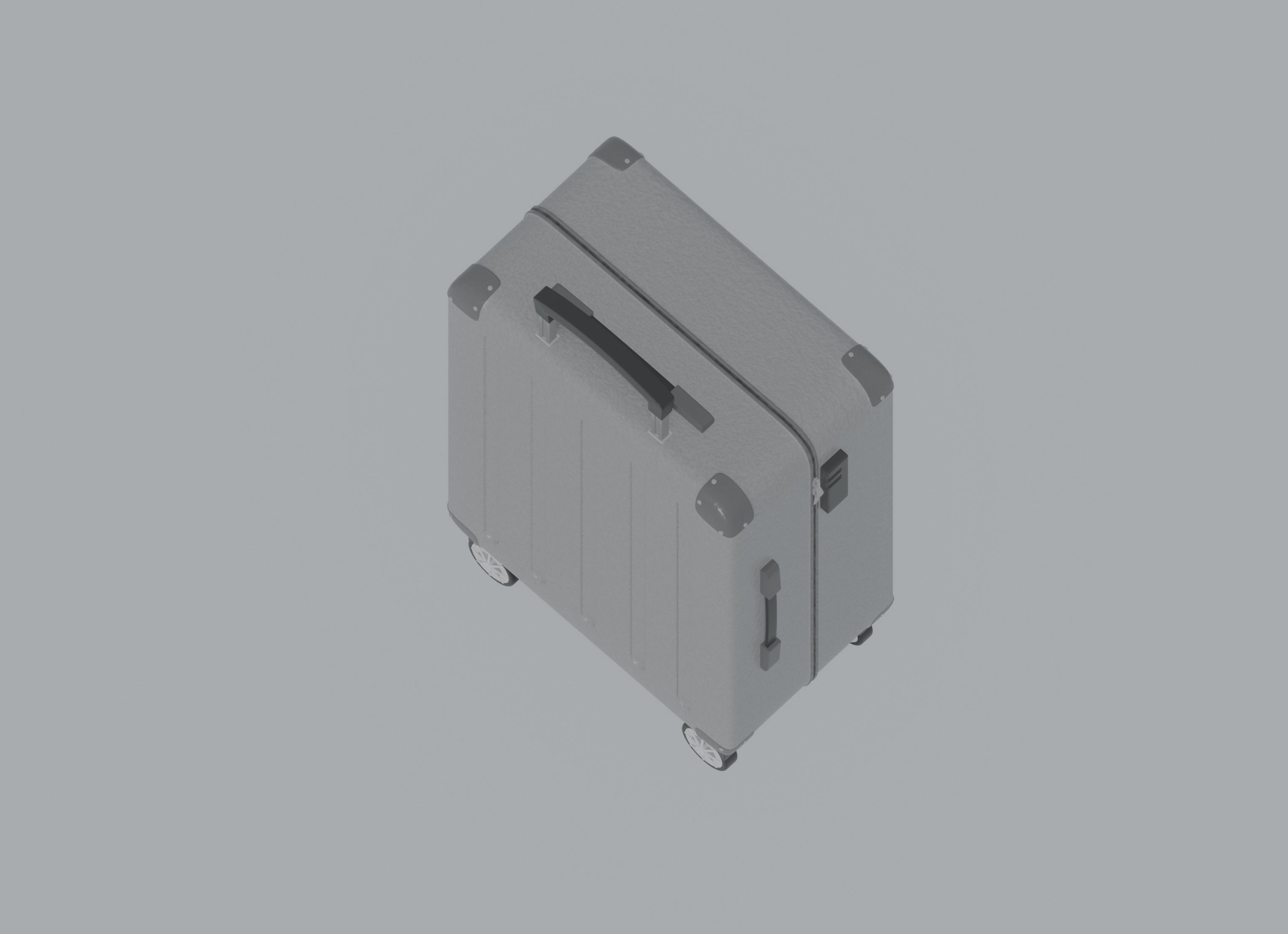 Luggage Suitcase 3D model_3