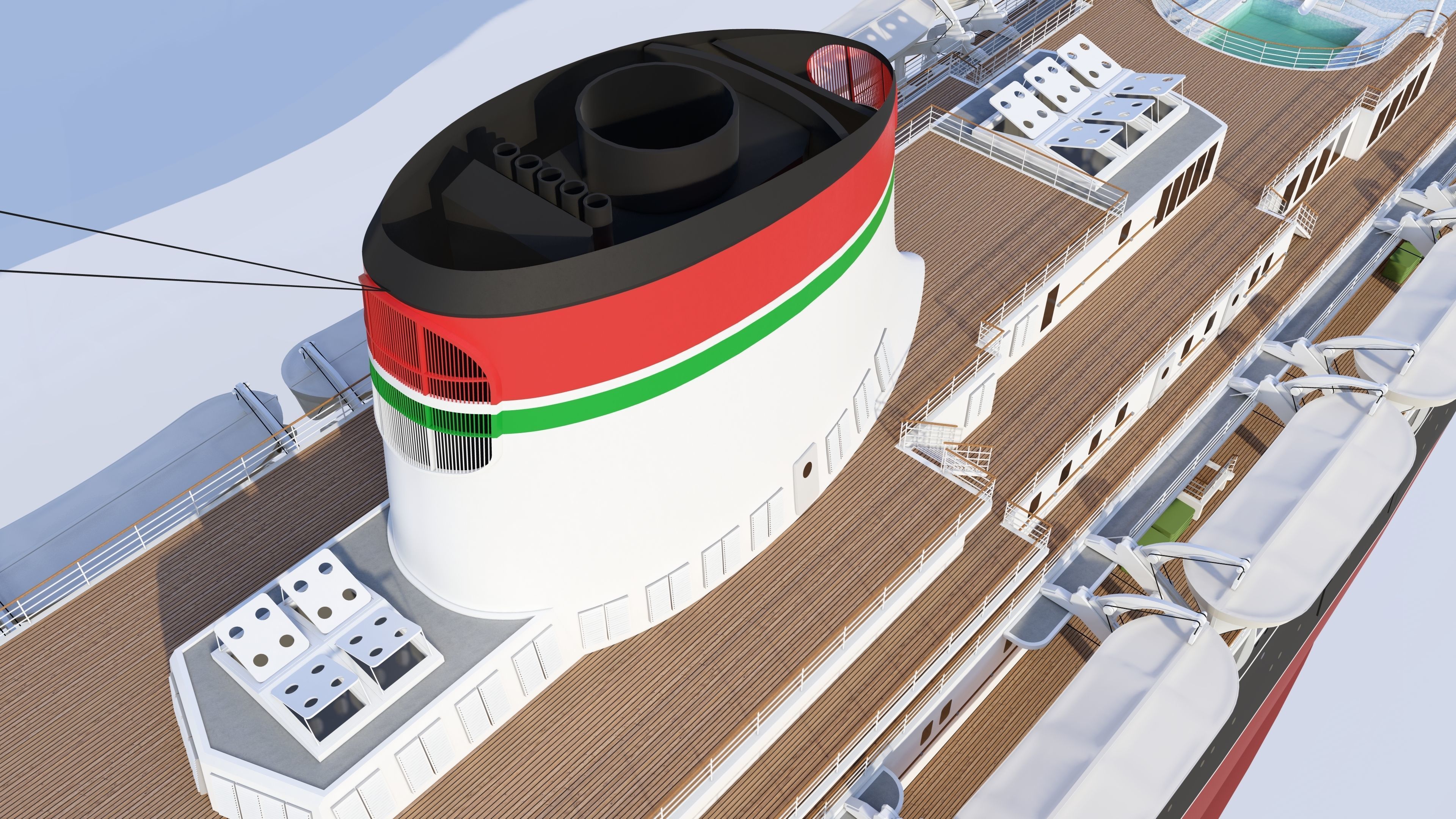 COMBO - SS Andrea Doria - MS Stockholm 3D model_21