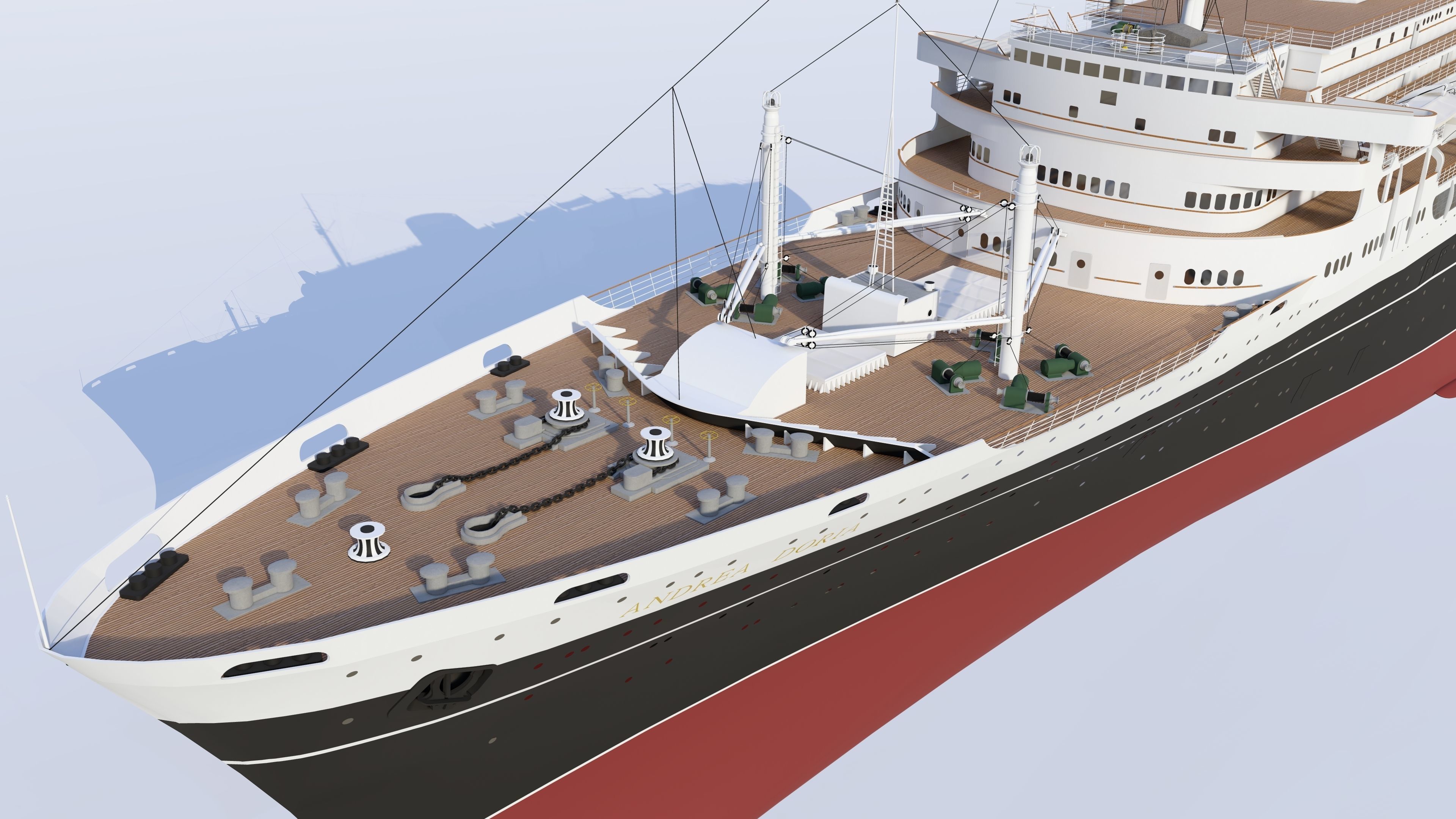 COMBO - SS Andrea Doria - MS Stockholm 3D model_19