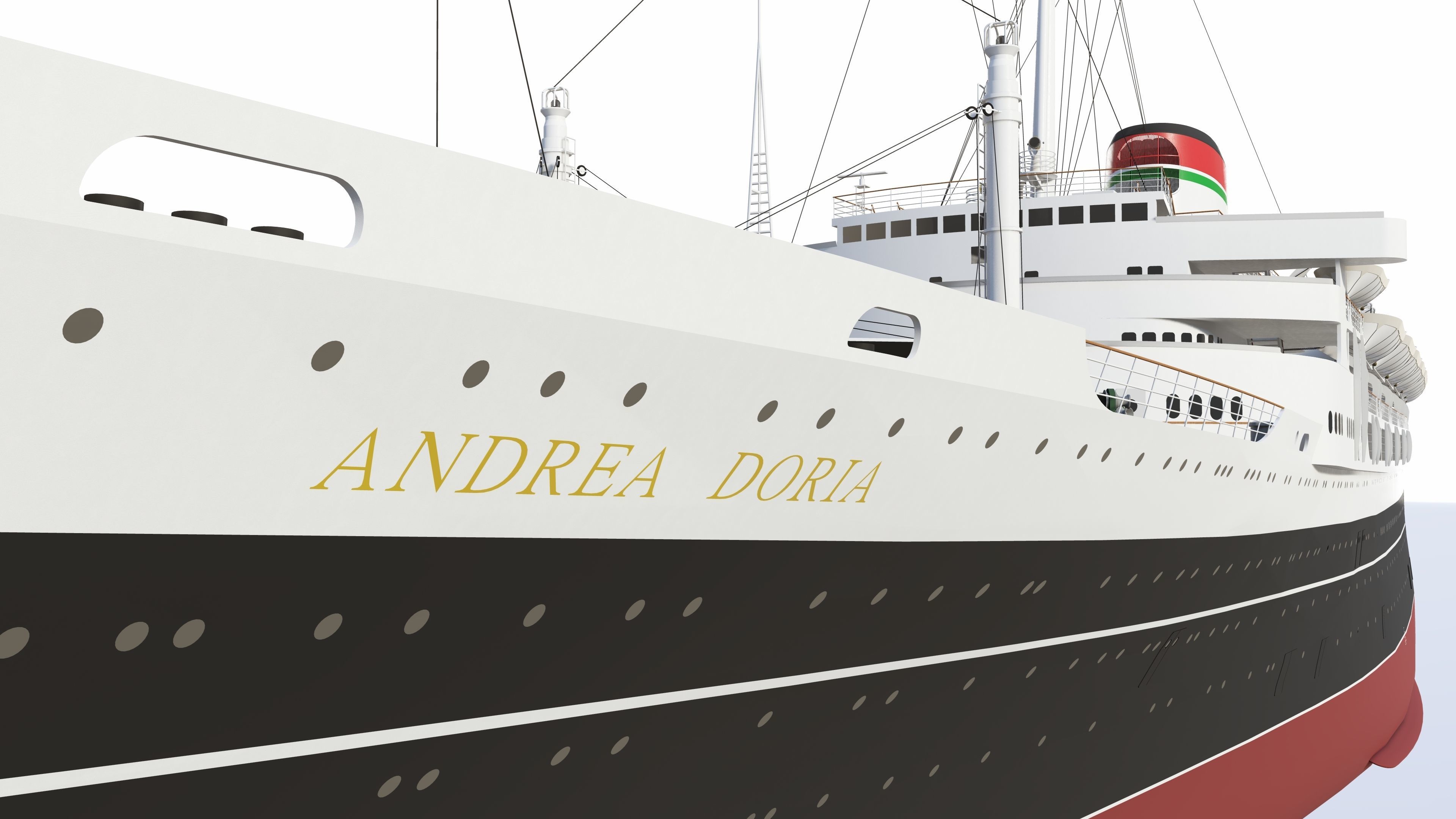 COMBO - SS Andrea Doria - MS Stockholm 3D model_18