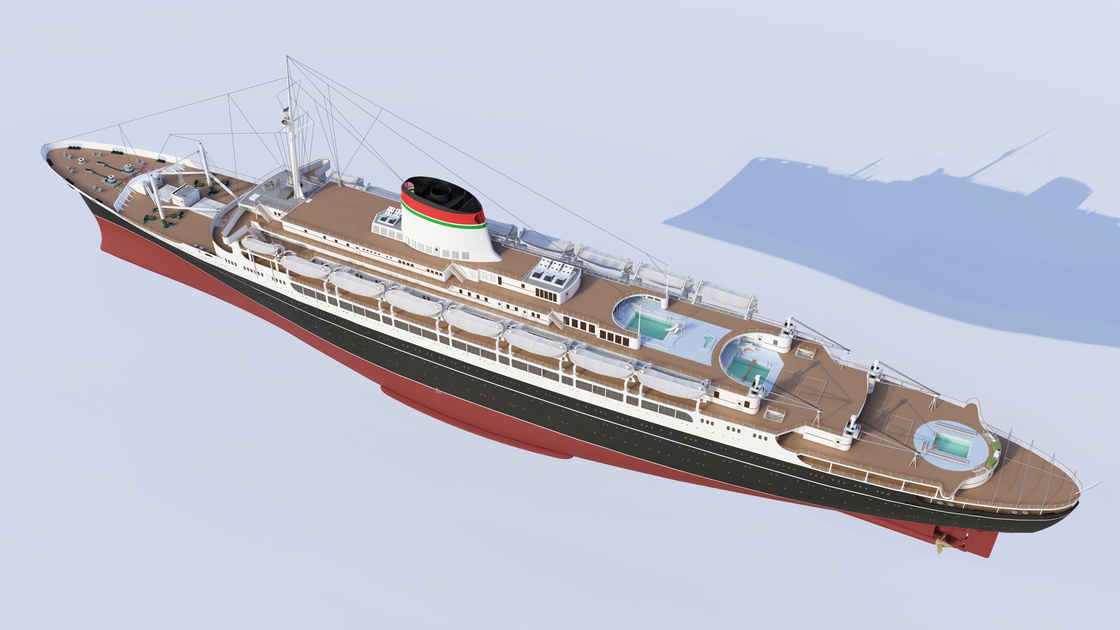 COMBO - SS Andrea Doria - MS Stockholm 3D model_13