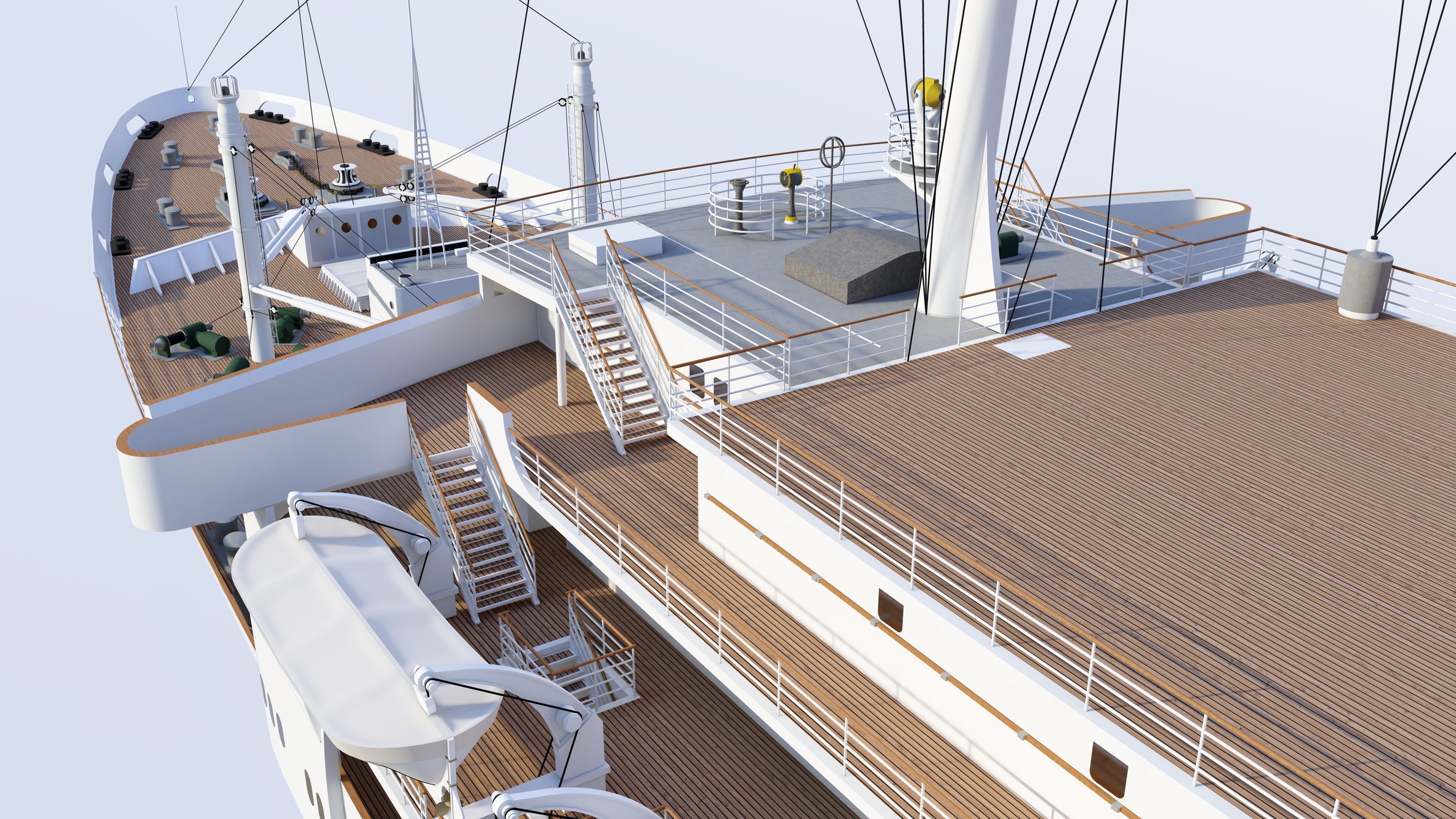 COMBO - SS Andrea Doria - MS Stockholm 3D model_16