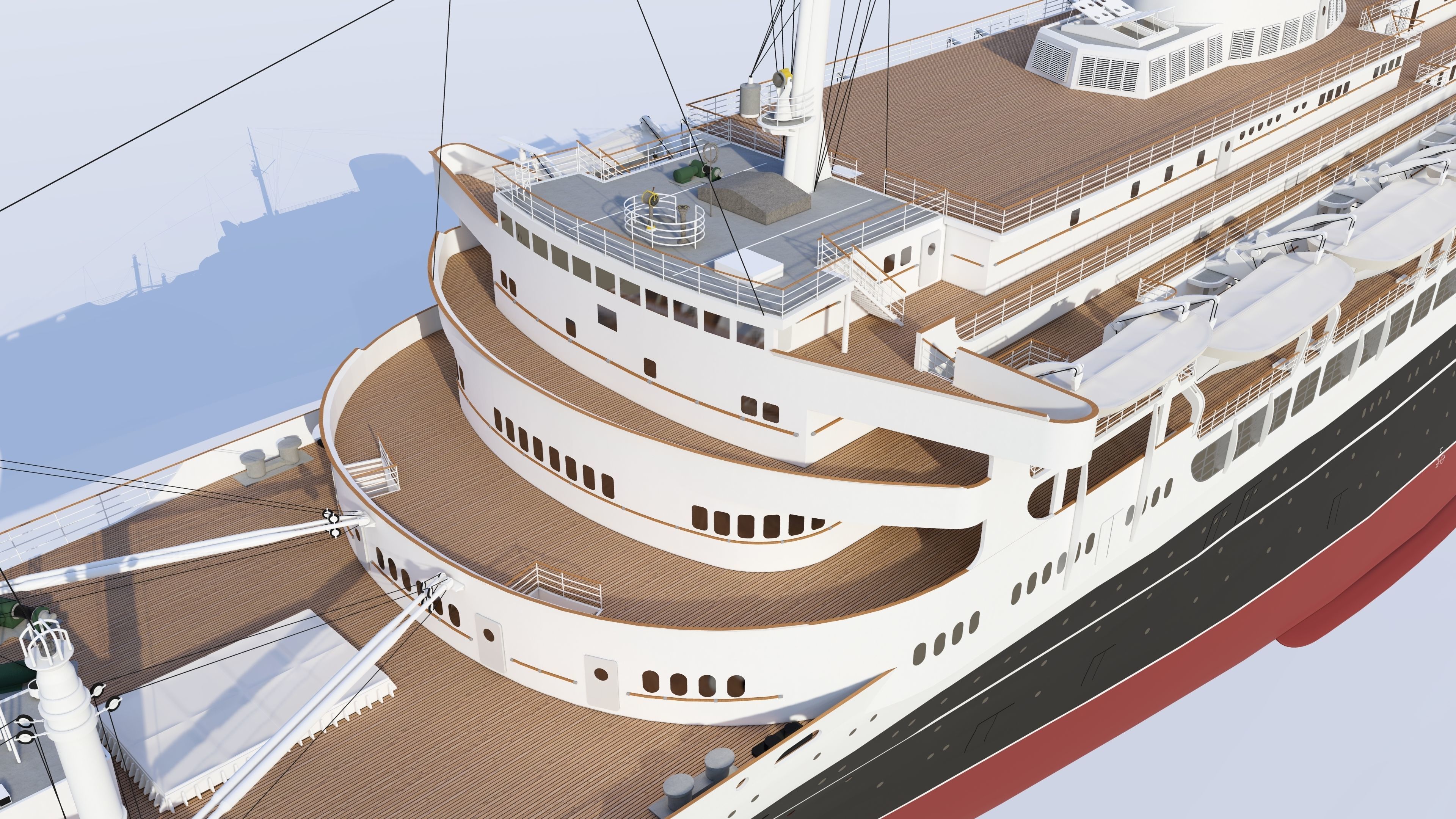 COMBO - SS Andrea Doria - MS Stockholm 3D model_20