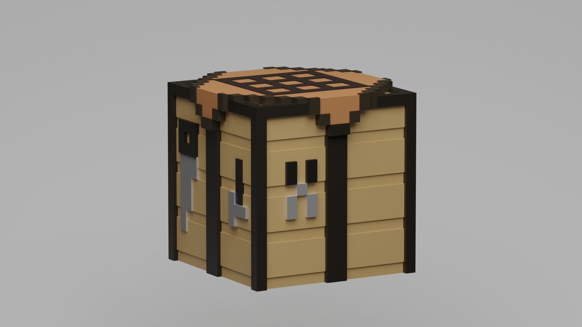 Crafting Table - Minecraft free 3D model | CGTrader