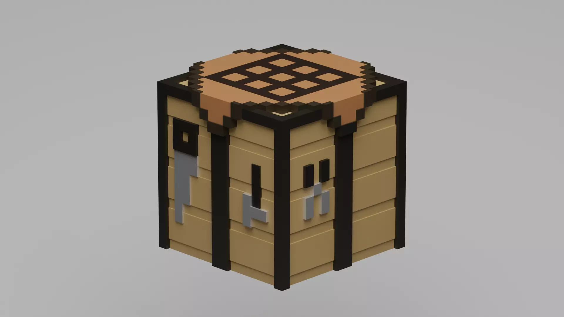 Crafting Table - Minecraft 3D model_0