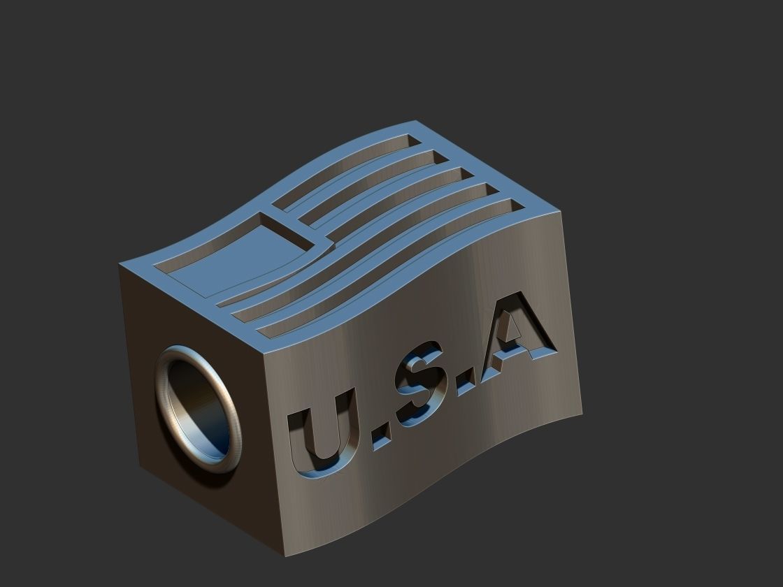 Pandora USA Flag 3D print model_11