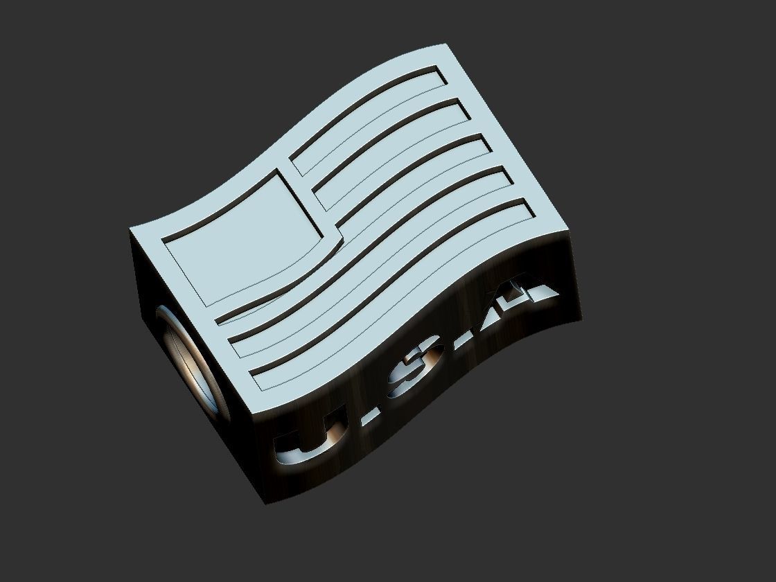 Pandora USA Flag 3D print model_8
