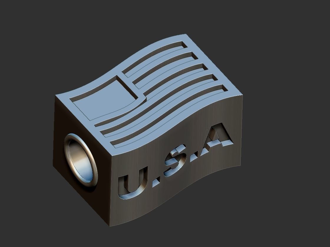 Pandora USA Flag 3D print model_9
