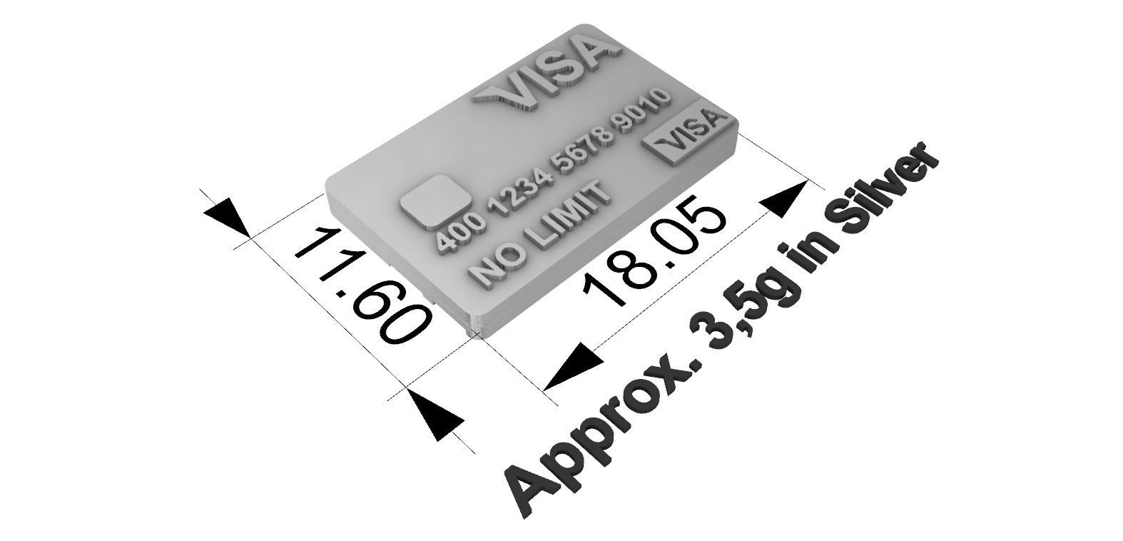 Pandora Credcard 3D print model_8