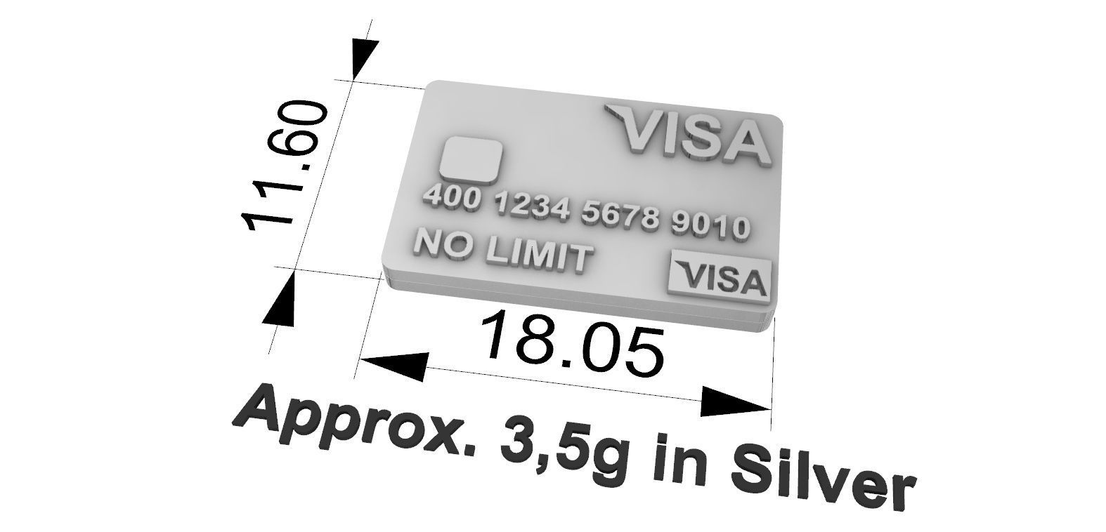 Pandora Credcard 3D print model_7