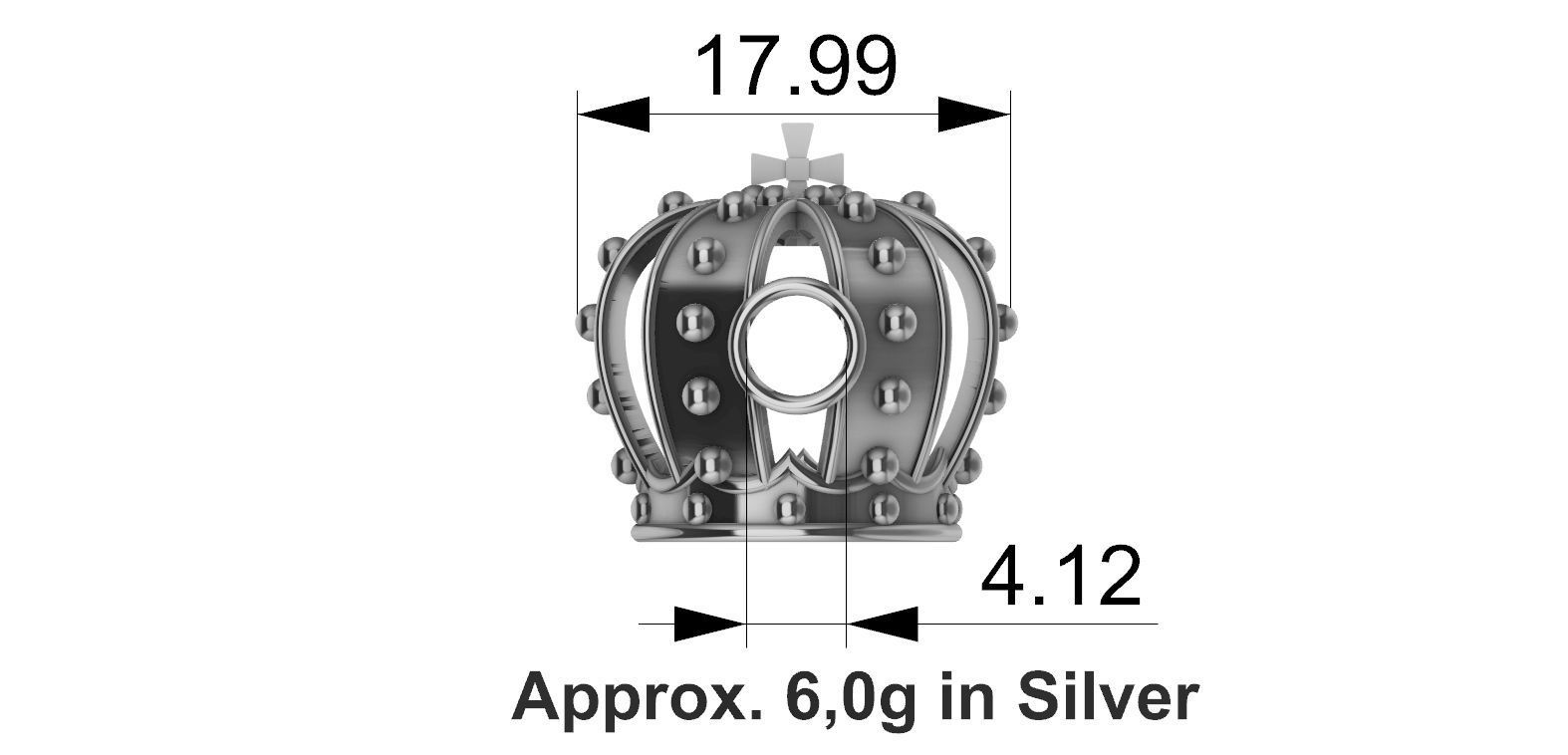 Pandora Crown - Coroa 3D print model_3