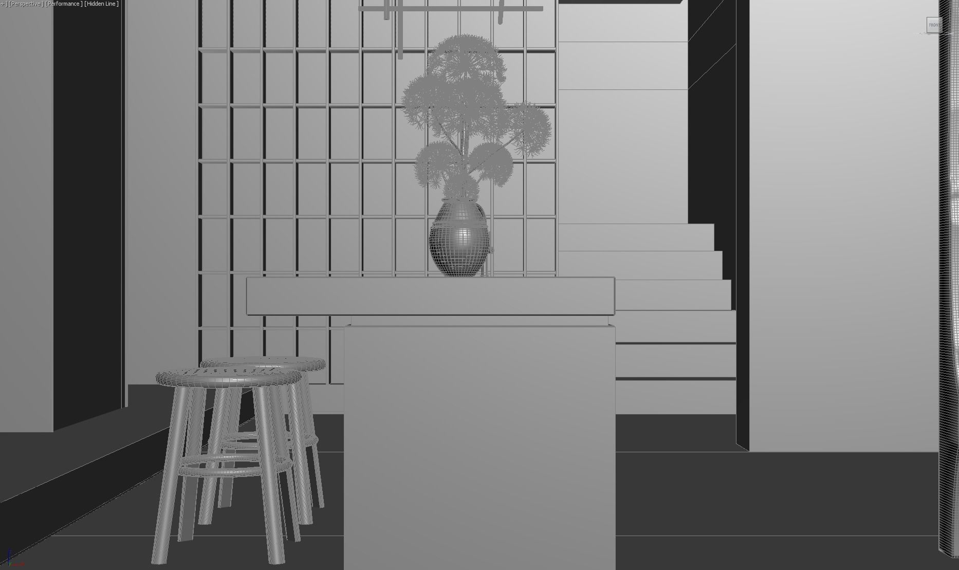 Living Room Interior Scene 2 3D model_8