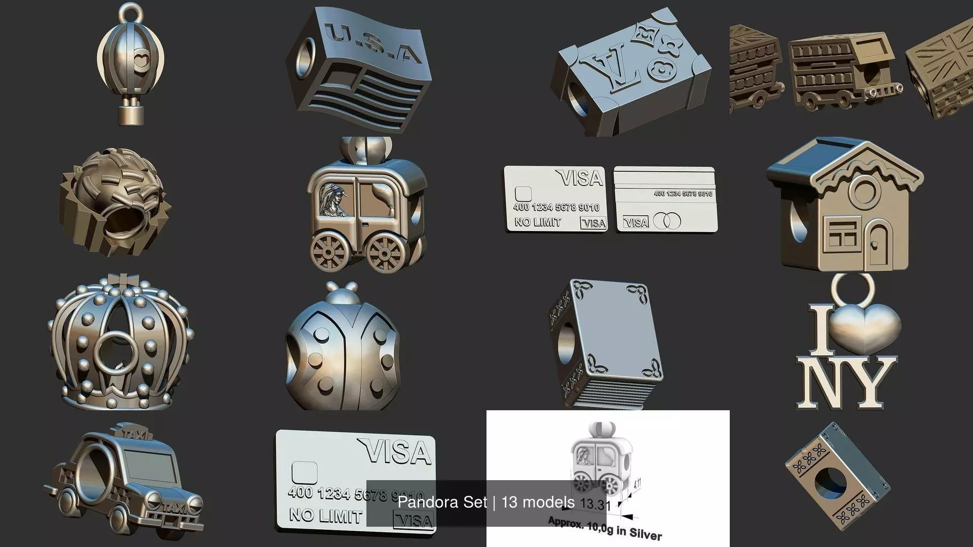 Pandora Set 3D Model Collection_0