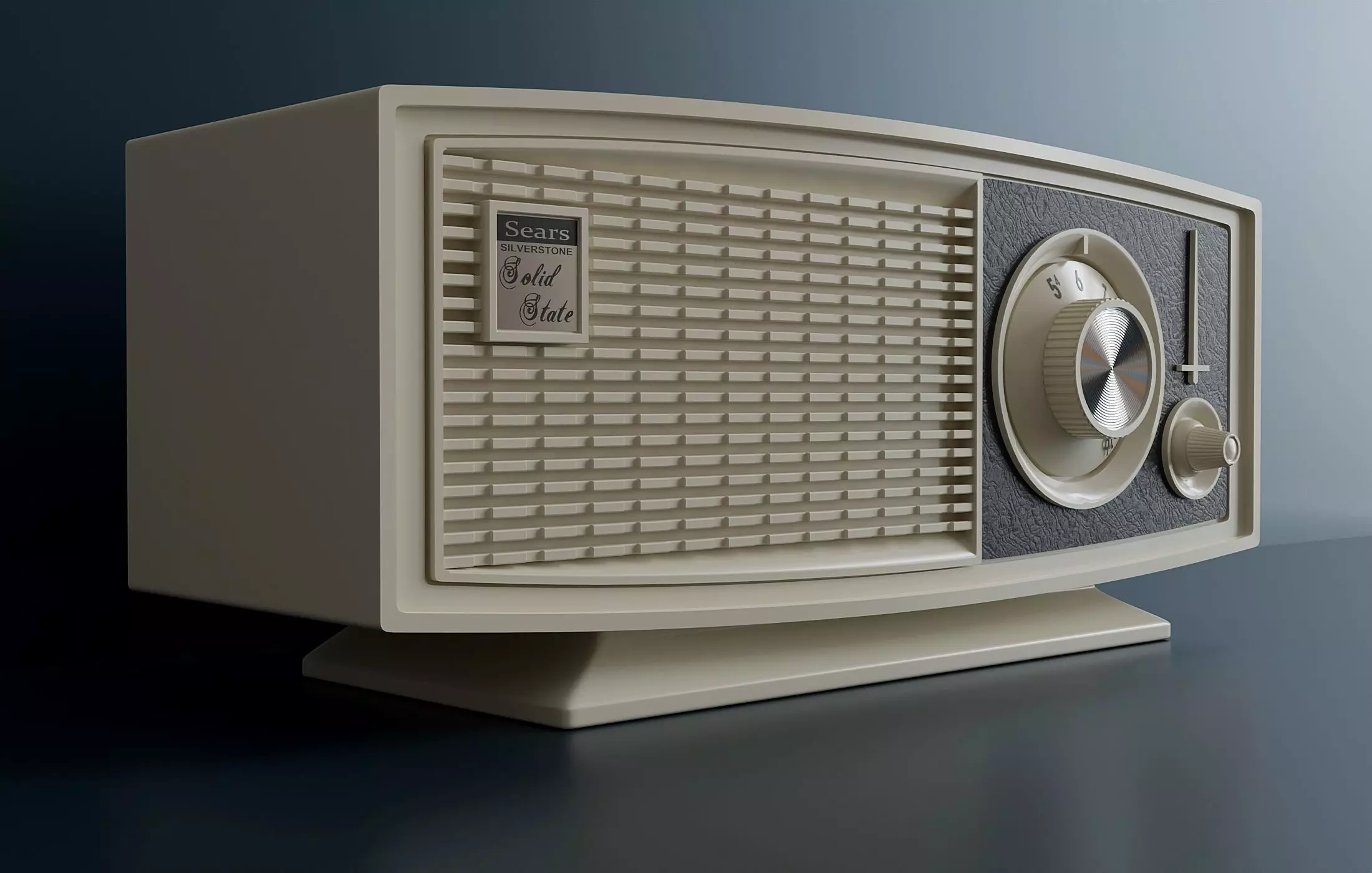 Vintage radio S1 3D model