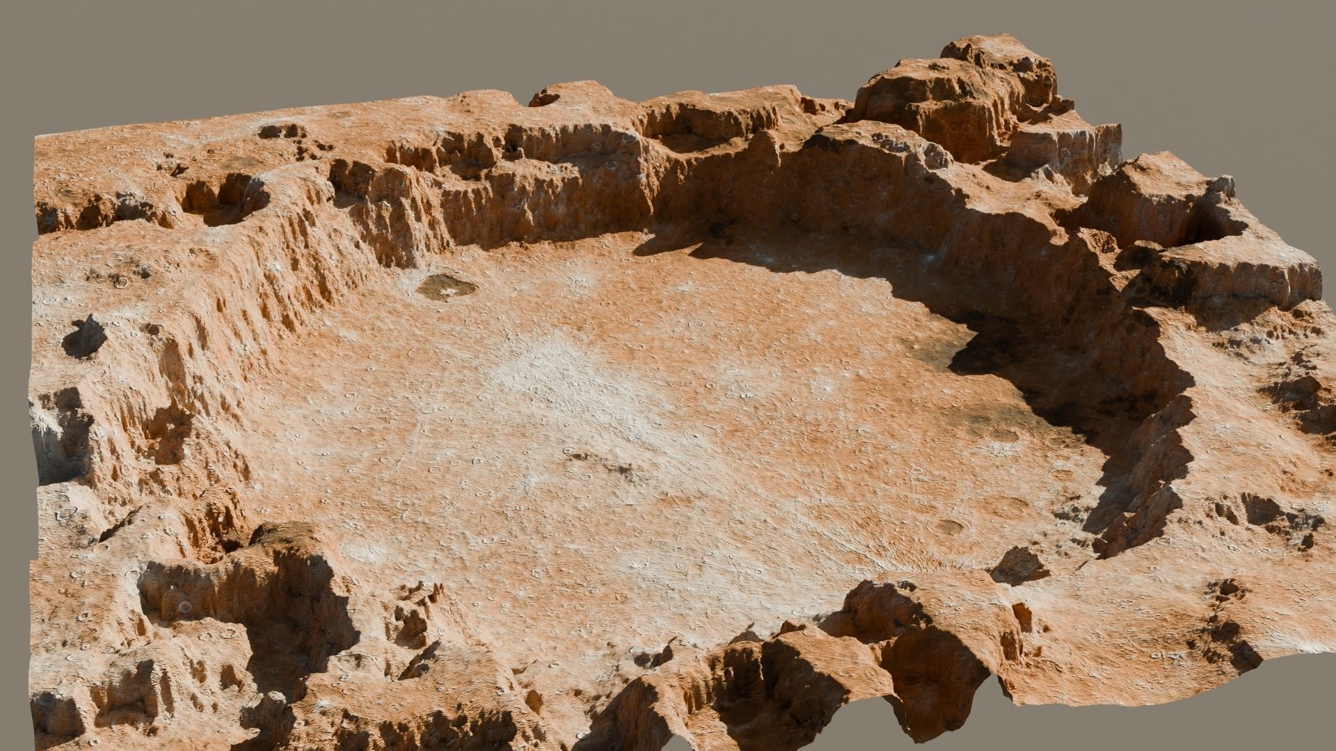 Landscape Crater 3D model Low-poly 3D model_9