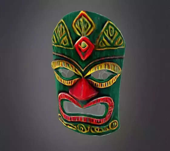Tiki mask home decor