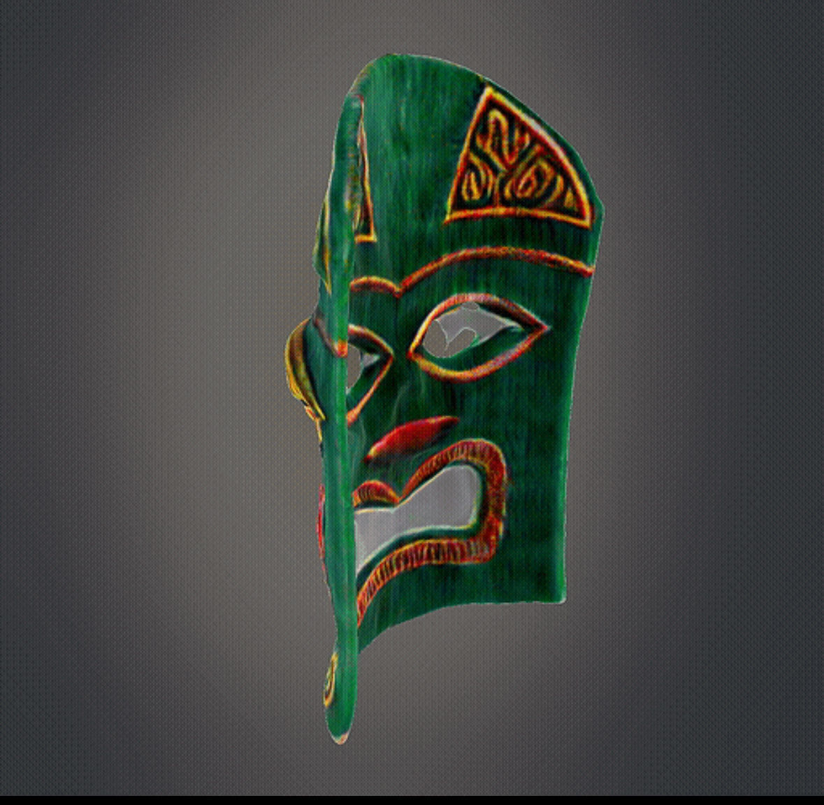 Tiki mask home decor 3D print model_5