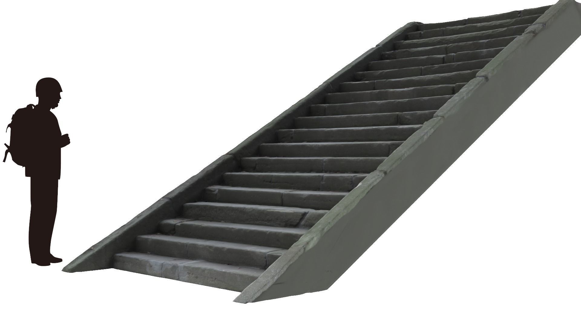 Stone Stairs-02 3D model_5