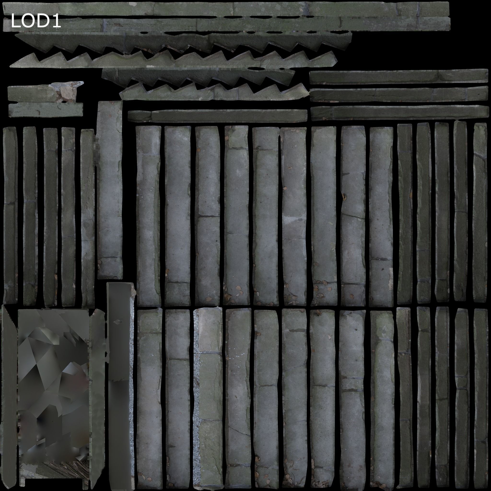 Stone Stairs-02 3D model_10