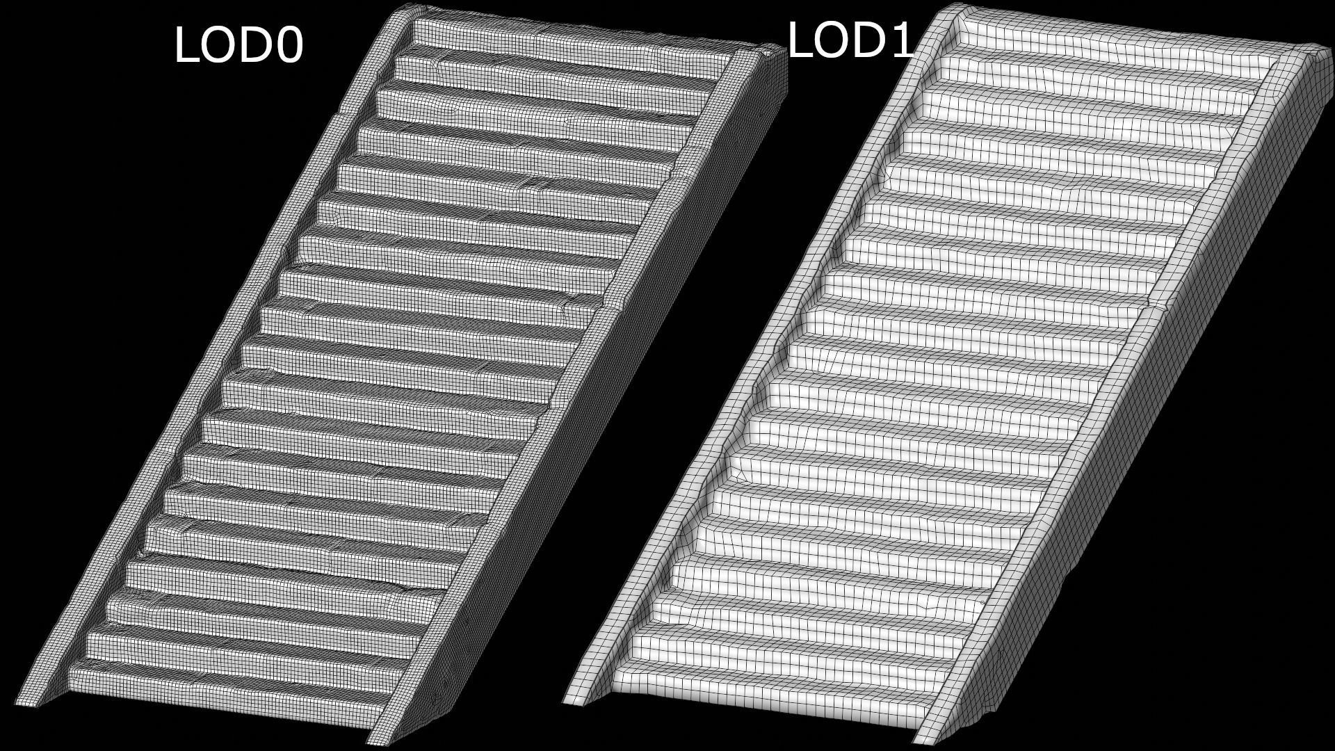 Stone Stairs-02 3D model_8