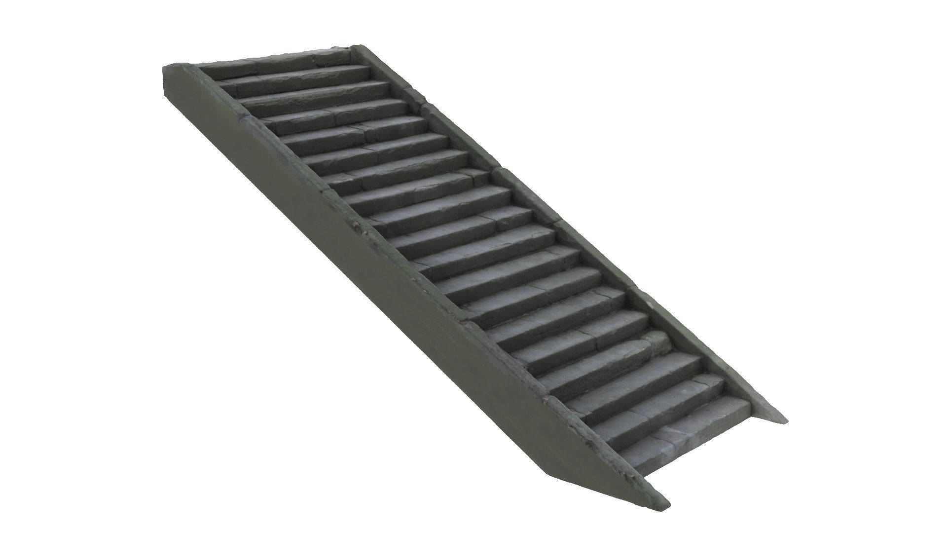 Stone Stairs-02 3D model_2