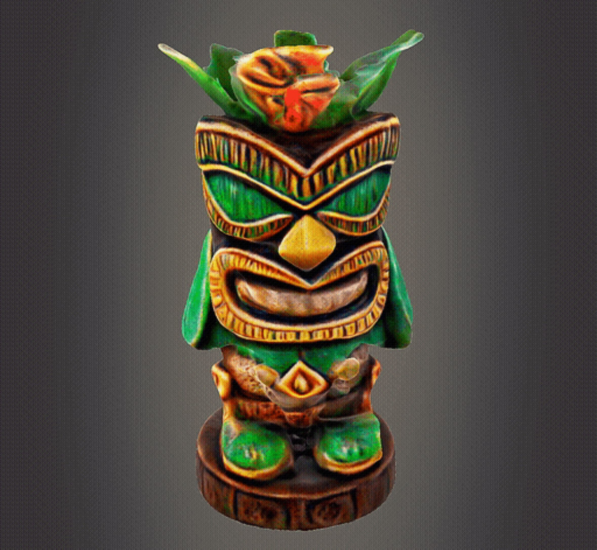 Tiki house decor 3D print model_8