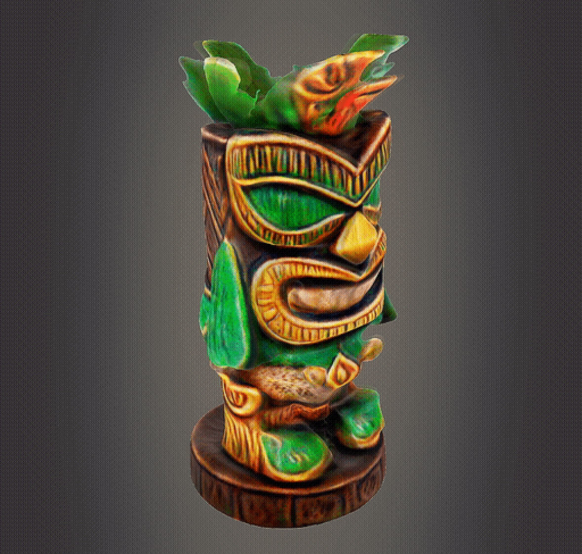 Tiki house decor 3D print model_1