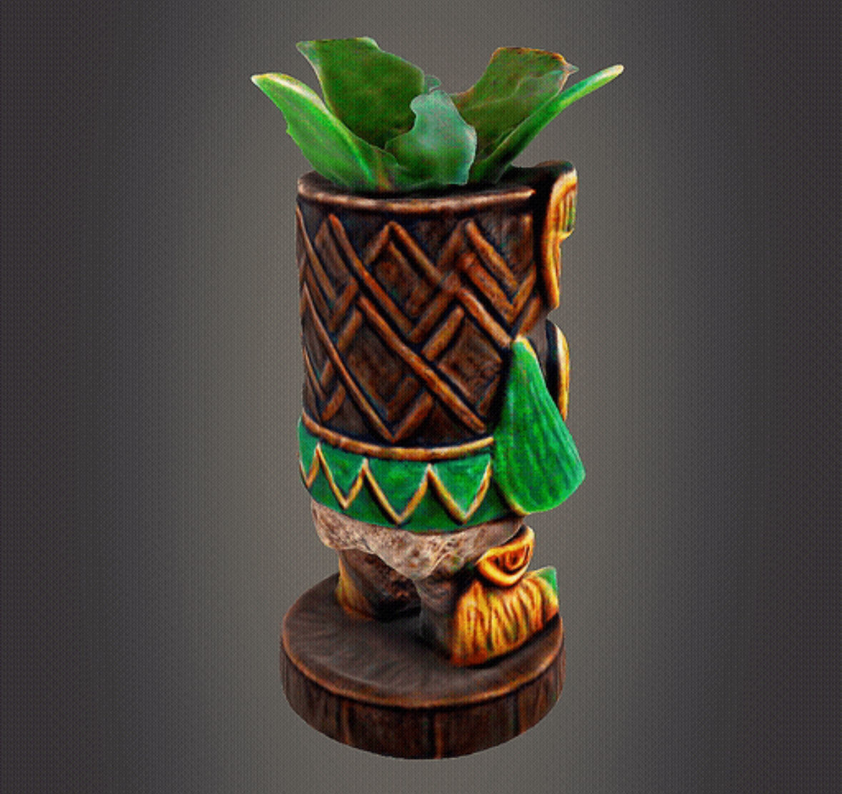 Tiki house decor 3D print model_2