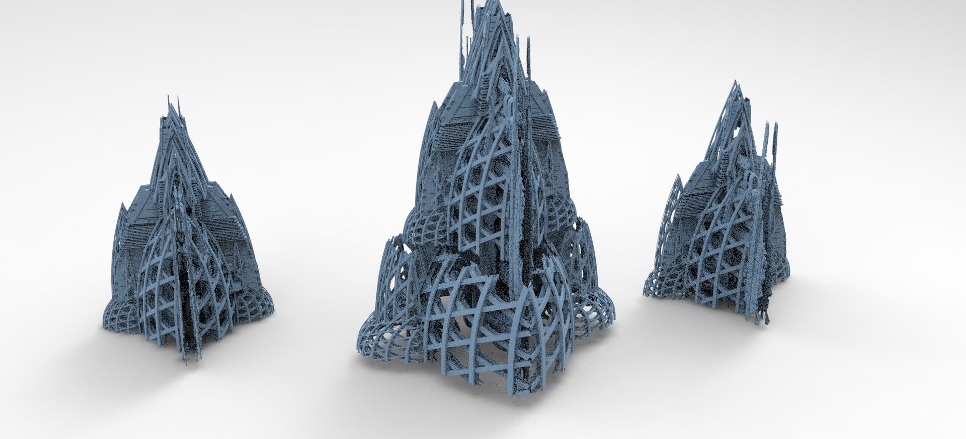 Planet side corporation Domes  3D model_1