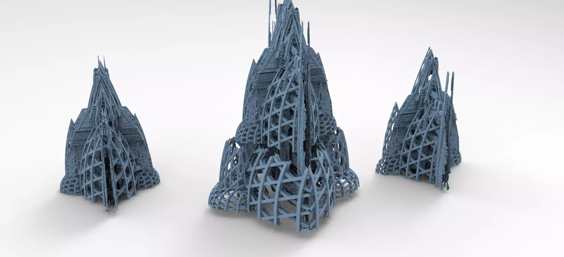 Planet side corporation Domes  3D model_0