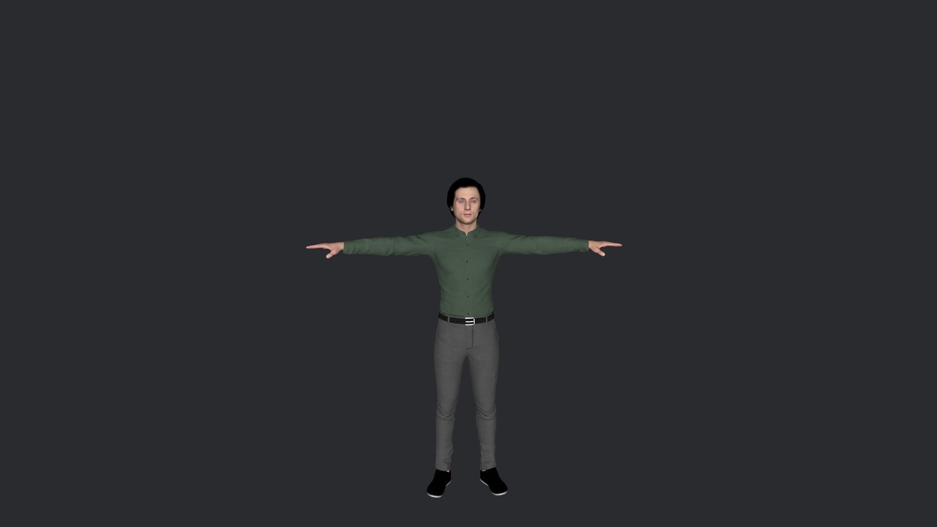 Jeremy Allen White Hyper Realistic Full Body Rigged Character 3D model_5