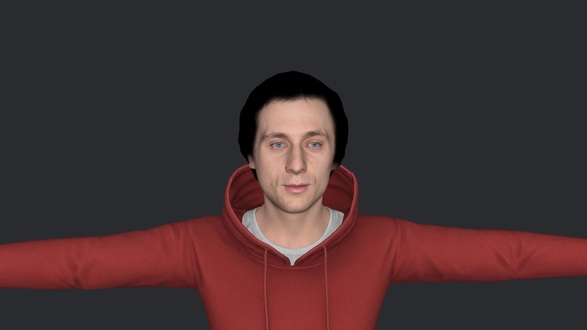 Jeremy Allen White Hyper Realistic Full Body Rigged Character 3D model_11