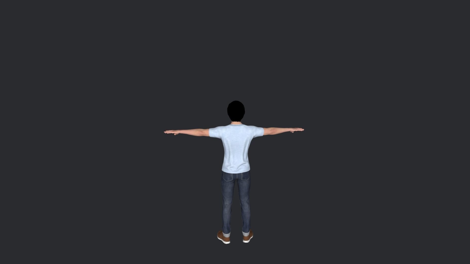 Jeremy Allen White Hyper Realistic Full Body Rigged Character 3D model_10