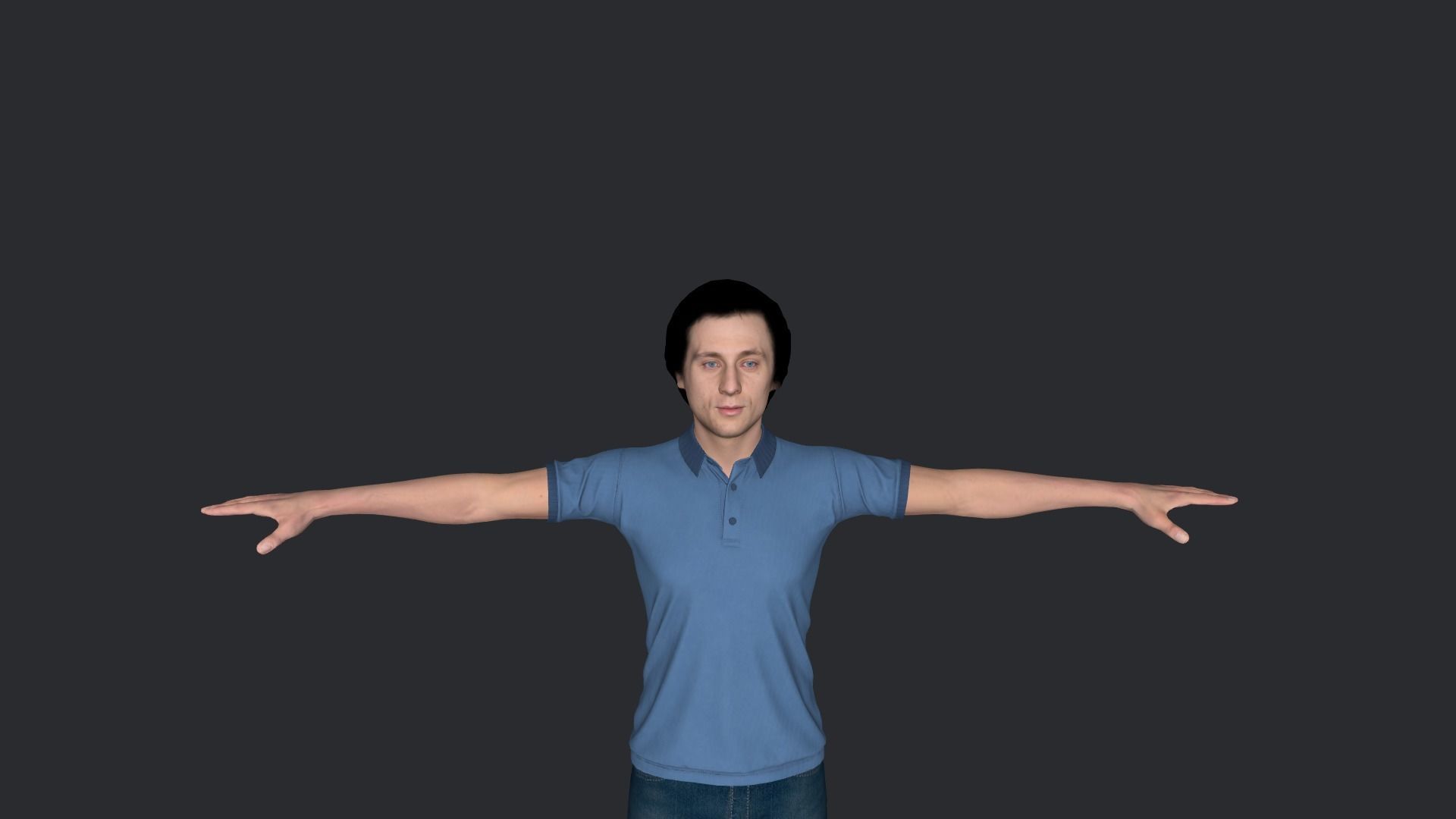 Jeremy Allen White Hyper Realistic Full Body Rigged Character 3D model_20