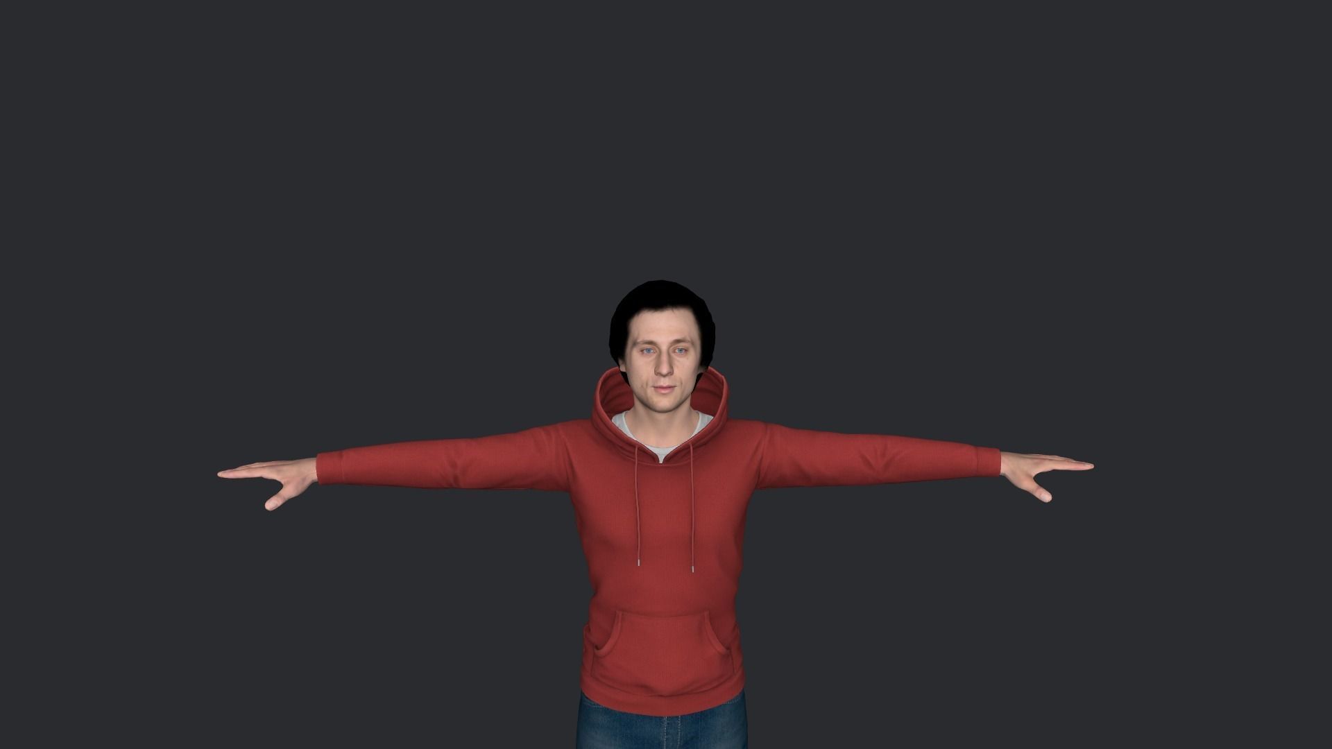 Jeremy Allen White Hyper Realistic Full Body Rigged Character 3D model_16