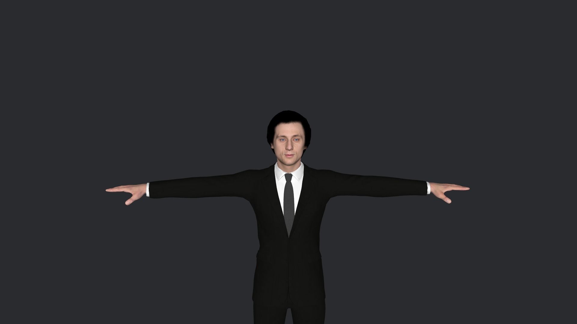 Jeremy Allen White Hyper Realistic Full Body Rigged Character 3D model_1