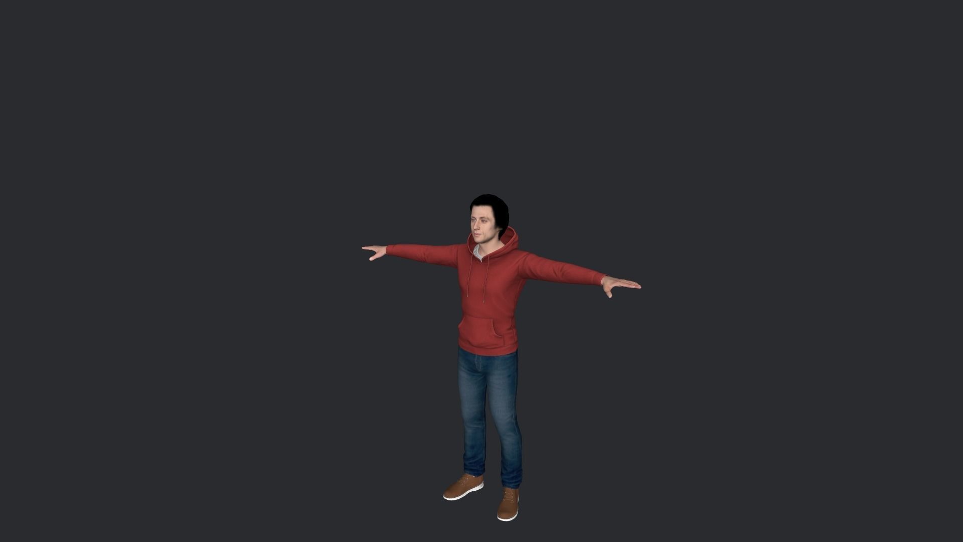 Jeremy Allen White Hyper Realistic Full Body Rigged Character 3D model_23