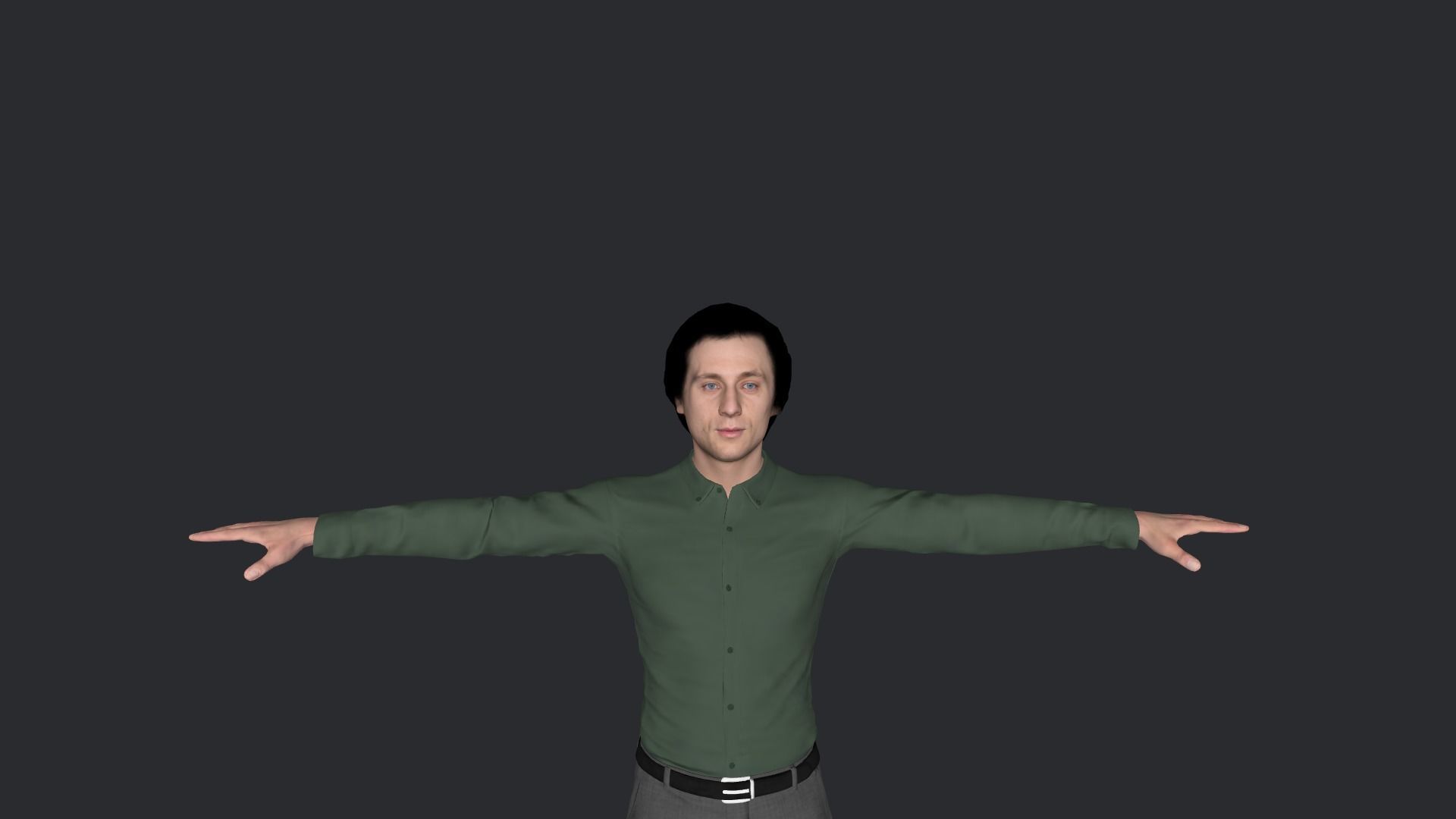 Jeremy Allen White Hyper Realistic Full Body Rigged Character 3D model_12