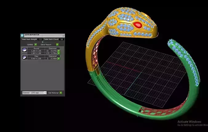 BVLGARI Braclets Code-BAD111 3D print model