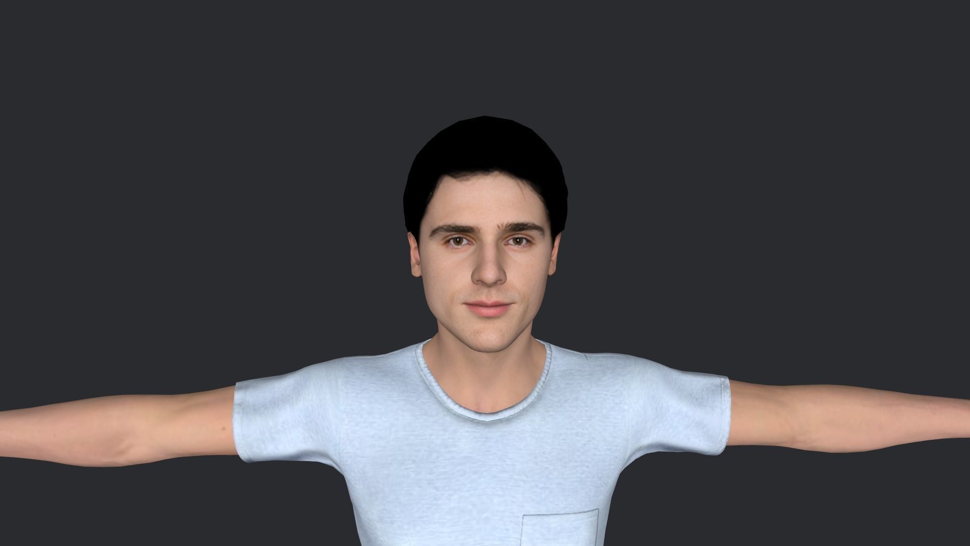 Jacob Elordi  Hyper Realistic Full Body Rigged Character 3D model_2