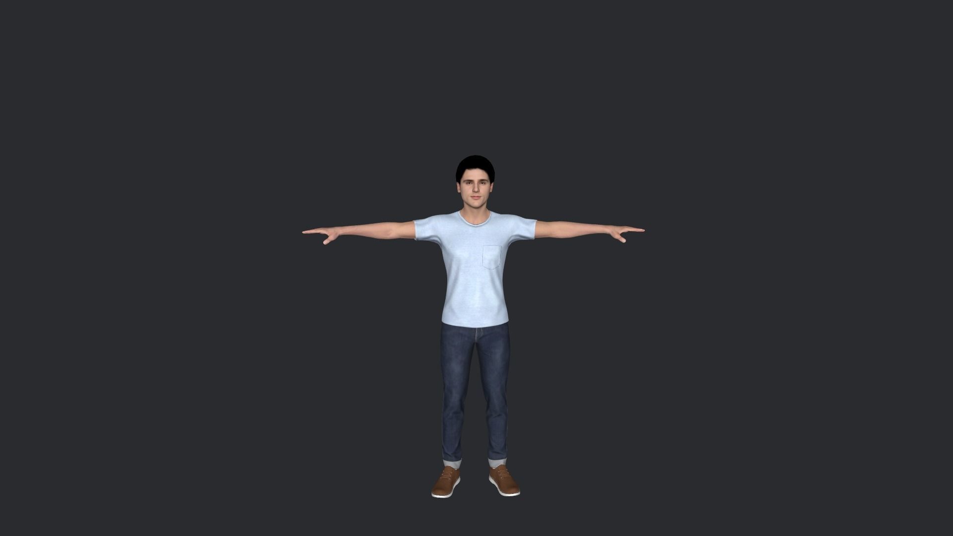 Jacob Elordi  Hyper Realistic Full Body Rigged Character 3D model_4