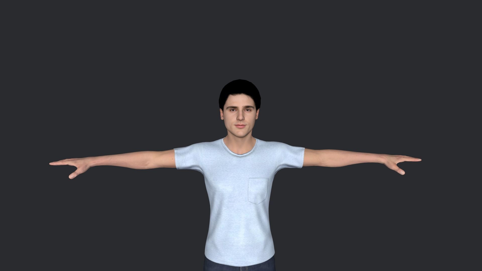 Jacob Elordi  Hyper Realistic Full Body Rigged Character 3D model_3