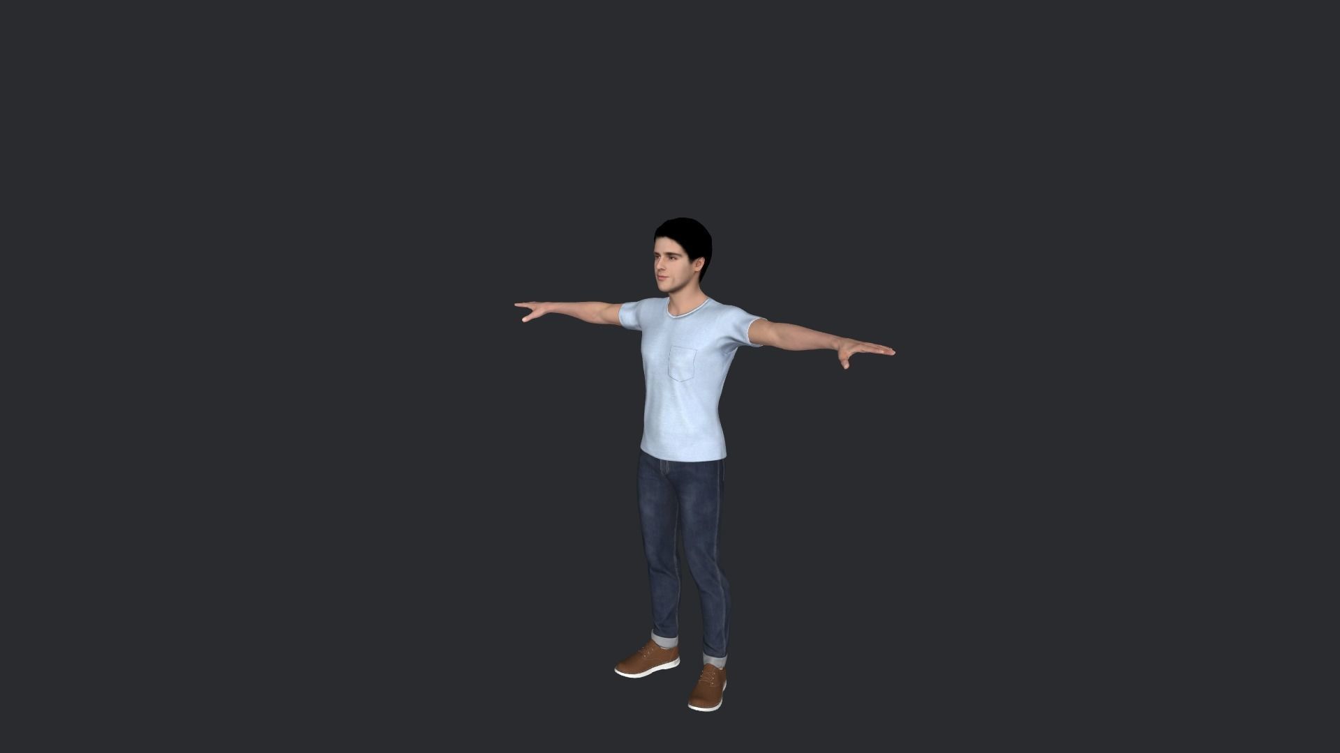 Jacob Elordi  Hyper Realistic Full Body Rigged Character 3D model_5