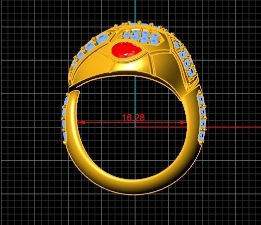 BVLGARI Set Ring Earring Pendent Code-BAD113 3D print model_10